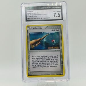 Dragon Frontiers Old Rod Reverse Holo 78/101 - 2006 Pokemon CGC 7.5